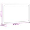 vidaXL Miroir de salle de bain avec lumi&egrave;re LED vieux bois 60x8,5x38cm