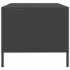 vidaXL Table basse noir 68,5x50x43,5 cm acier lamin&eacute; &agrave; froid