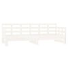 vidaXL Lit coulissant sans matelas blanc 2x(80x200)cm