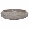 vidaXL Lavabo Gris &Oslash;40x12 cm Marbre