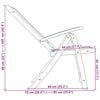 vidaXL Chaises pliables de jardin lot de 2 bois d'acacia et textil&egrave;ne