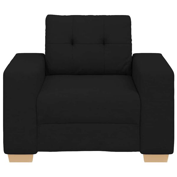 vidaXL Fauteuil Noir 60 cm Tissu