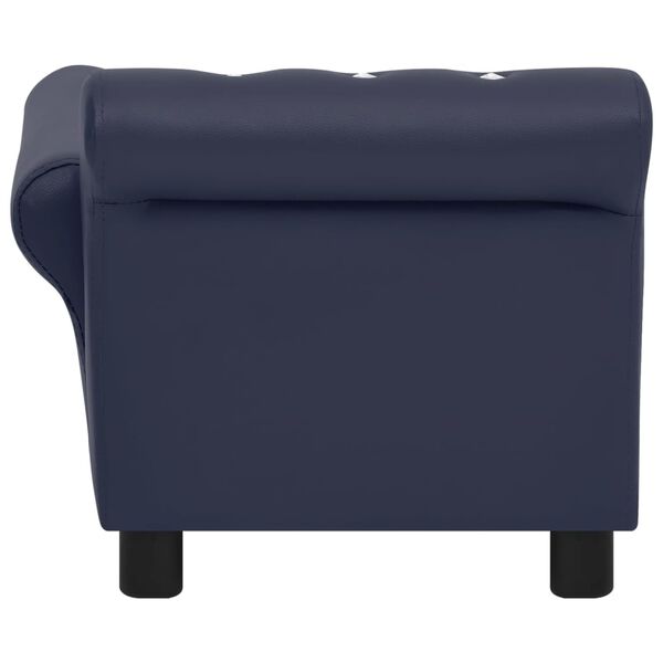 vidaXL Canap&eacute; pour chien Bleu 83x45x42 cm Similicuir