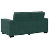 vidaXL Ensemble de canap&eacute;s 3 pcs avec coussins Vert fonc&eacute; Velours