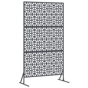 vidaXL &Eacute;cran de confidentialit&eacute; 100 x 50 x 180 cm Acier Anthracite
