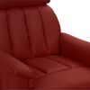 vidaXL Fauteuil de massage &eacute;lectrique Rouge bordeaux Similicuir