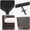 vidaXL Ensemble de salle &agrave; manger pour jardin 7 pcs Marron polyrotin