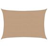 vidaXL Voile d'ombrage 160 g/m&sup2; Taupe 5x7 m PEHD