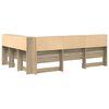vidaXL T&ecirc;te de lit de rangement Ch&ecirc;ne Sonoma 160 cm Bois d'ing&eacute;nierie