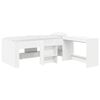 vidaXL Lit haut pour enfants avec bureau Blanc 80 x 200 cm