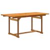 vidaXL Ensemble &agrave; Manger de jardin 7pcs bois d'acacia solide textil&egrave;ne