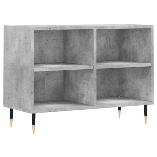 vidaXL Meuble TV gris b&eacute;ton 69,5x30x50 cm bois d'ing&eacute;nierie