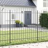 vidaXL Cl&ocirc;ture de jardin 5 pcs Gris 170 x 215 cm