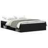 vidaXL Cadre de lit sans matelas ch&ecirc;ne noir 120 x 190 cm bois d'ing&eacute;nierie