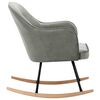 vidaXL Chaise à bascule Gris Velours