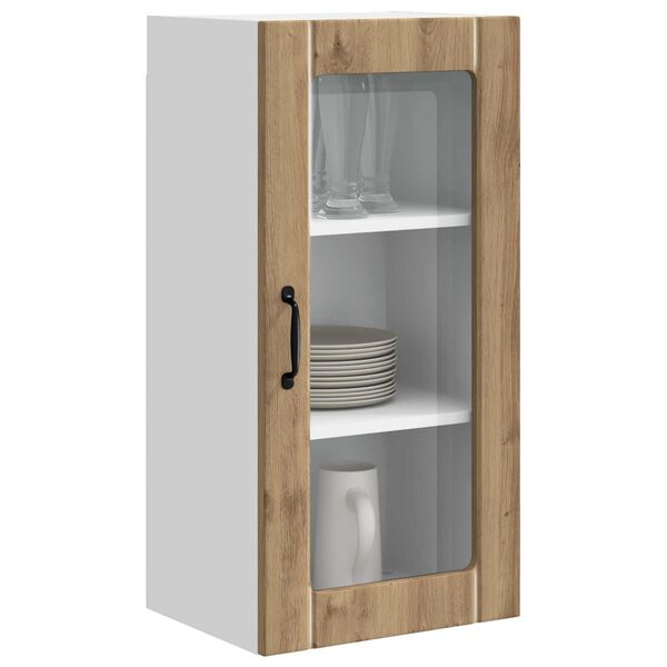 vidaXL Armoire de cuisine avec &eacute;tag&egrave;re Ch&ecirc;ne artisanal 40 x 31 x 80 cm