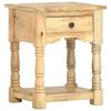 vidaXL Table de chevet 40 x 35 x 50 cm Bois de manguier solide