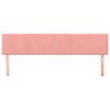 vidaXL Têtes de lit 2 pcs Rose 100x5x78/88 cm Velours