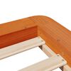 vidaXL Cadre de lit sans matelas cire marron 75x190 cm bois pin massif