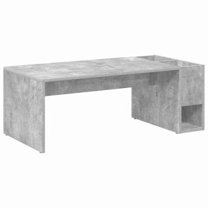 vidaXL Table basse Gris b&eacute;ton 101,5 x 50 x 37 cm Bois d'ing&eacute;nierie