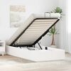 vidaXL Cadre de lit ottoman avec stockage Blanc 80 x 200 cm Pin massif