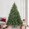 vidaXL Sapin de No&euml;l artificiel avec 300 LED Vert 240 cm PE et PVC