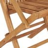 vidaXL Chaises de jardin avec coussins beige lot de 8 Bois teck massif