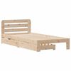 vidaXL Cadre de lit sans matelas 90x190 cm bois de pin massif