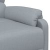 vidaXL Fauteuil de massage Gris clair Tissu