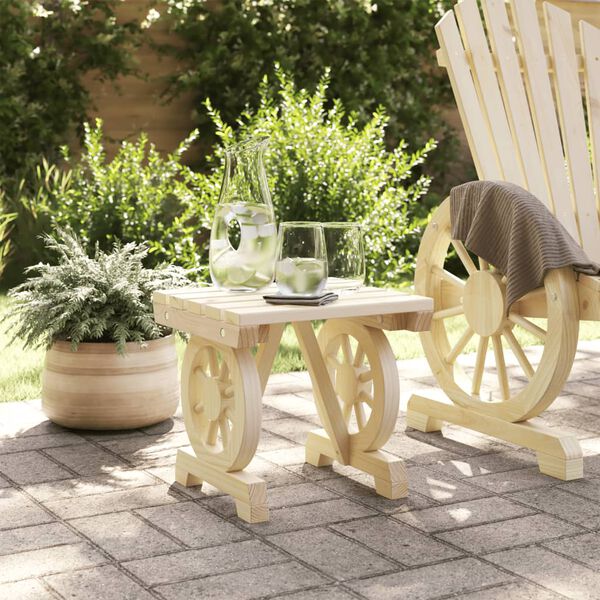 vidaXL Repose-pied de jardin 40x36,5x38,5 cm bois massif sapin