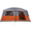 vidaXL Tente de cabine familiale 8 personnes gris orange imperméable