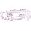 vidaXL Table basse Ch&ecirc;ne Sonoma 95 x 55 x 31 cm Bois d'ing&eacute;nierie