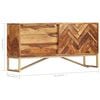 vidaXL Buffet 118x30x60 cm Bois massif de Sesham