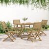 vidaXL Ensemble &agrave; manger de jardin 5 pcs Bois d'acacia solide