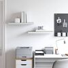 vidaXL &Eacute;tag&egrave;res flottantes 2 pcs ch&ecirc;ne et blanc 60x23,5x3,8 cm MDF