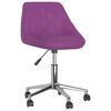 vidaXL Chaises pivotantes &agrave; manger lot de 4 violet similicuir