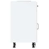 vidaXL Armoire de cuisine Porto blanc brillant bois ingénierie
