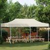 vidaXL Tente pliable 3 x 6 m Blanc cr&egrave;me