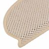 vidaXL Tapis d'escalier autocollants aspect sisal 15 pcs 65x21x4 cm