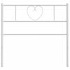 vidaXL T&ecirc;te de lit m&eacute;tal blanc 100 cm