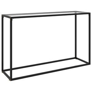 vidaXL Table console Transparent 120x35x75 cm Verre tremp&eacute;