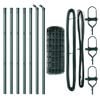 vidaXL Cl&ocirc;ture avec poteau Vert 0,6 x 10 m Acier et PVC