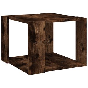 vidaXL Table basse Chêne fumé 40x40x30 cm Bois d'ingénierie
