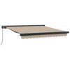 vidaXL Auvent R&eacute;tractable Beige 300 x 250 cm Tissu et M&eacute;tal