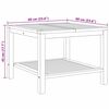 vidaXL Table basse Marron 60 x 60 x 45 cm Bois de teck solide