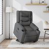 vidaXL Fauteuil inclinable électrique gris foncé tissu