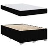 vidaXL Cadre de lit avec matelas Noir 120 x 200 cm tissu