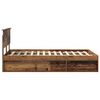 vidaXL Cadre de lit Bois ancien 135 x 190 cm Bois d'ing&eacute;nierie