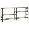 vidaXL Table console ch&ecirc;ne sonoma 180x29x76,5 cm bois d'ing&eacute;nierie
