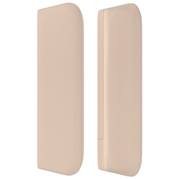 vidaXL T&ecirc;te de lit avec oreilles Cappuccino 103x16x78/88 cm Similicuir